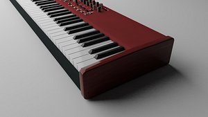 3D keyboard modeled model
