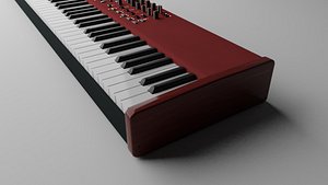 Keyboard musical instrument Low-poly 3D model