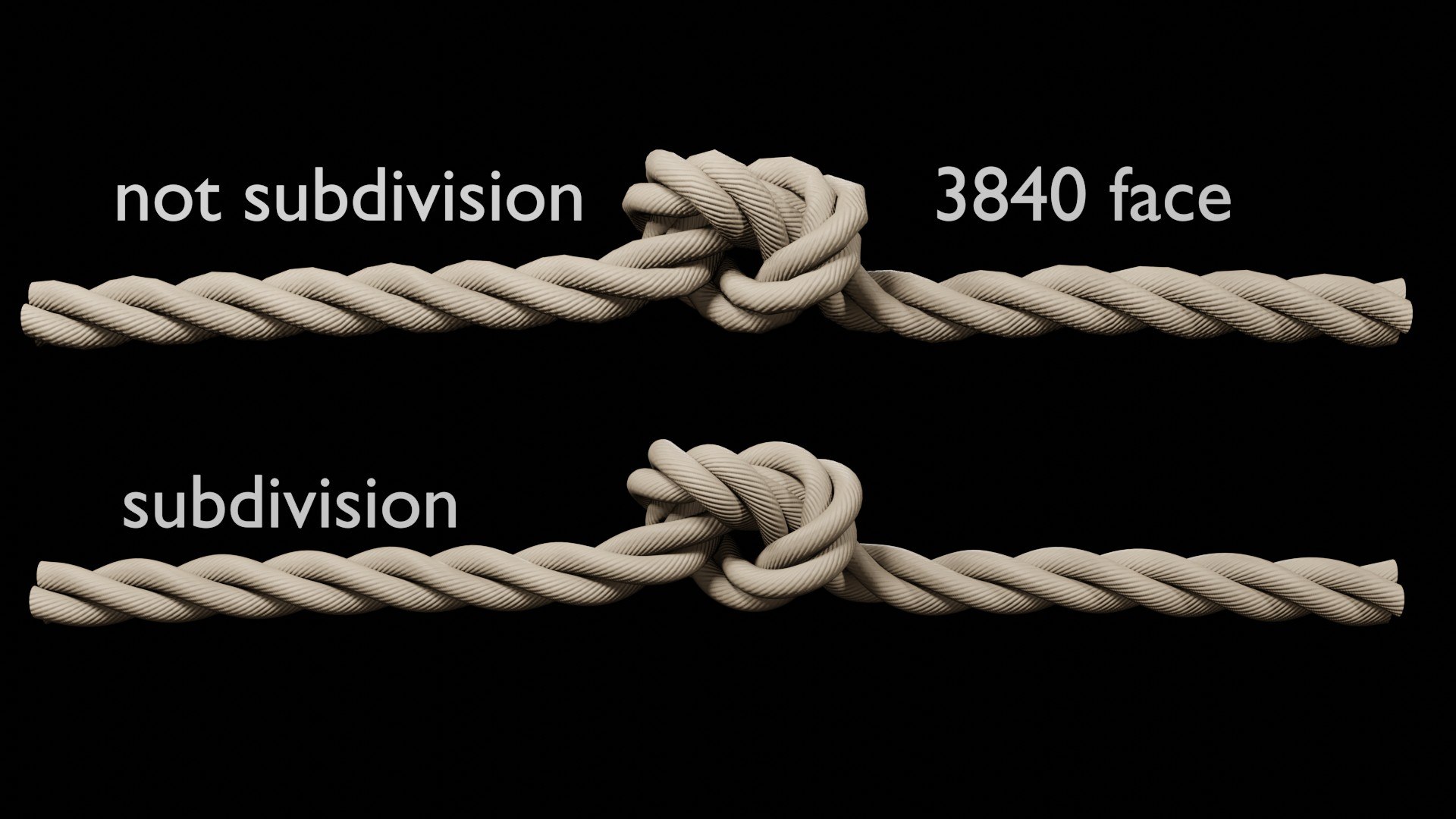 Rope Knots Model TurboSquid 1587861