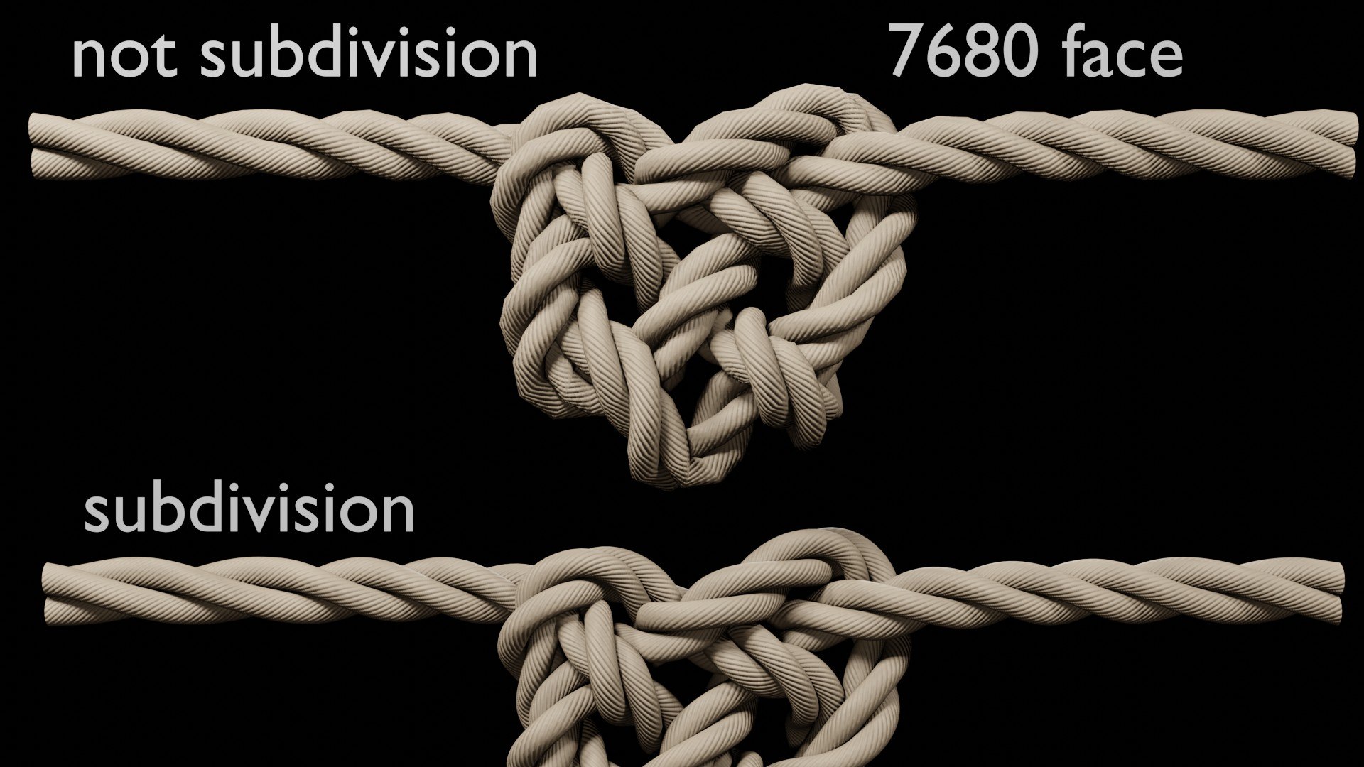 Rope Knots Model TurboSquid 1587861