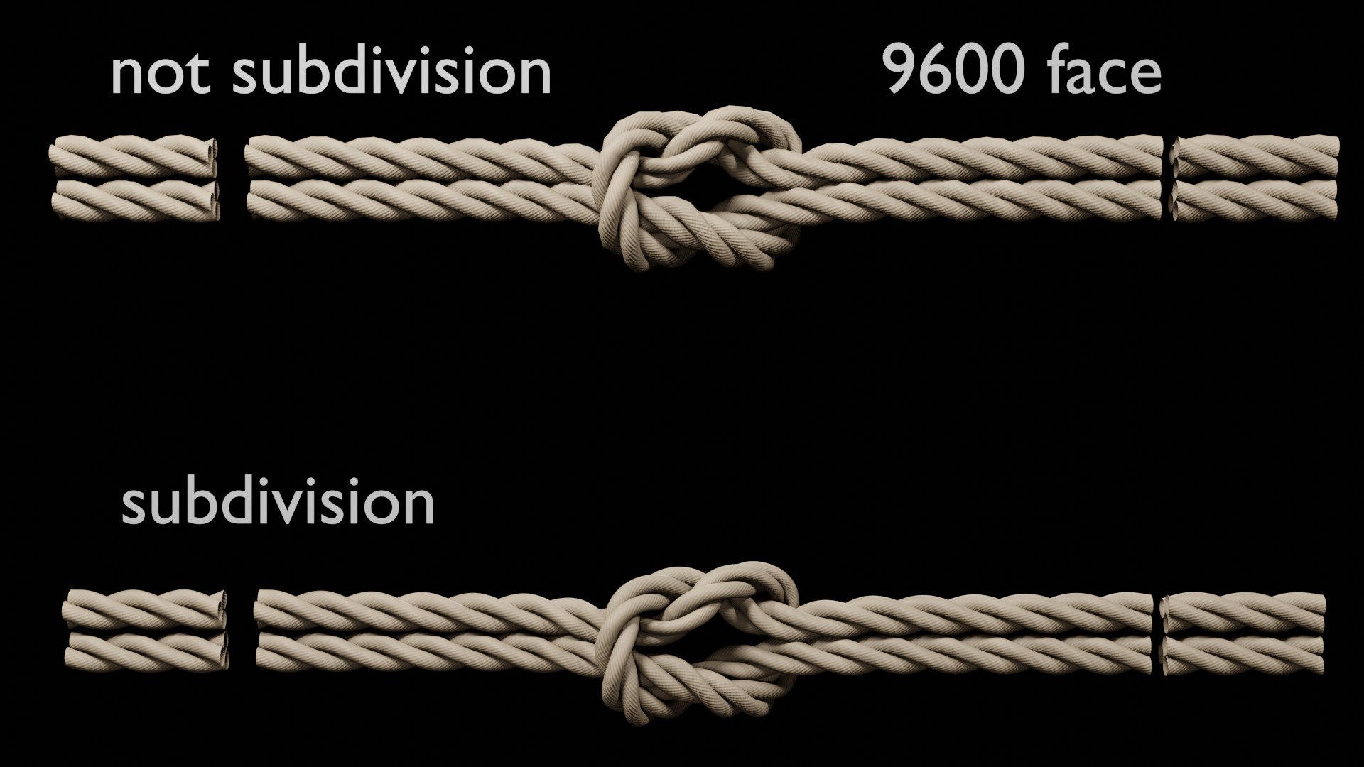 Rope Knots Model TurboSquid 1587861