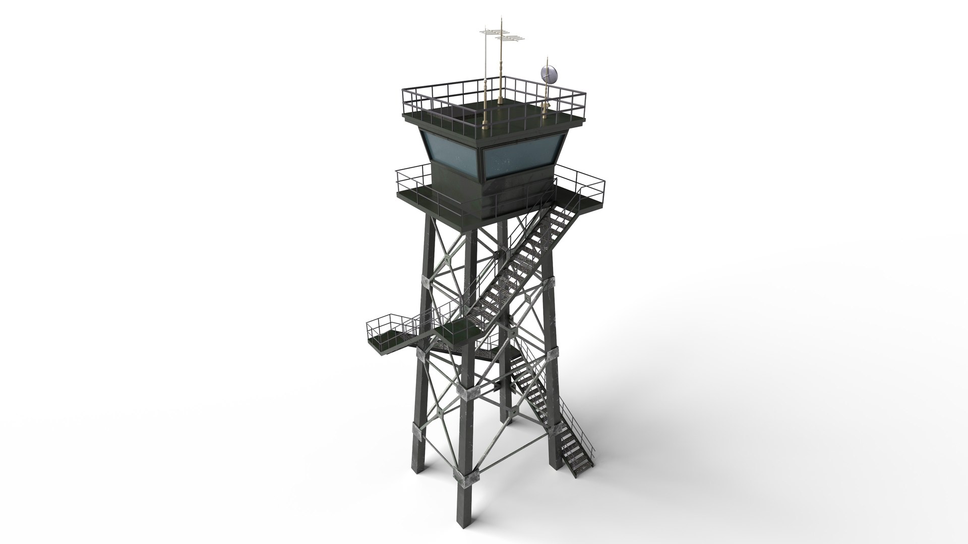 Watch Tower 3D Model - TurboSquid 2450834