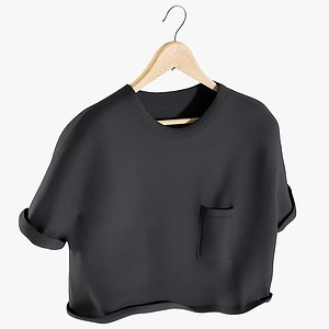 3D realistic women s tshirt model