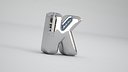 K Balloon Silver