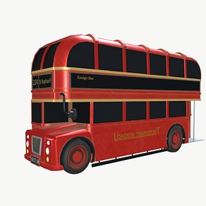 3D Double Decker Bus model