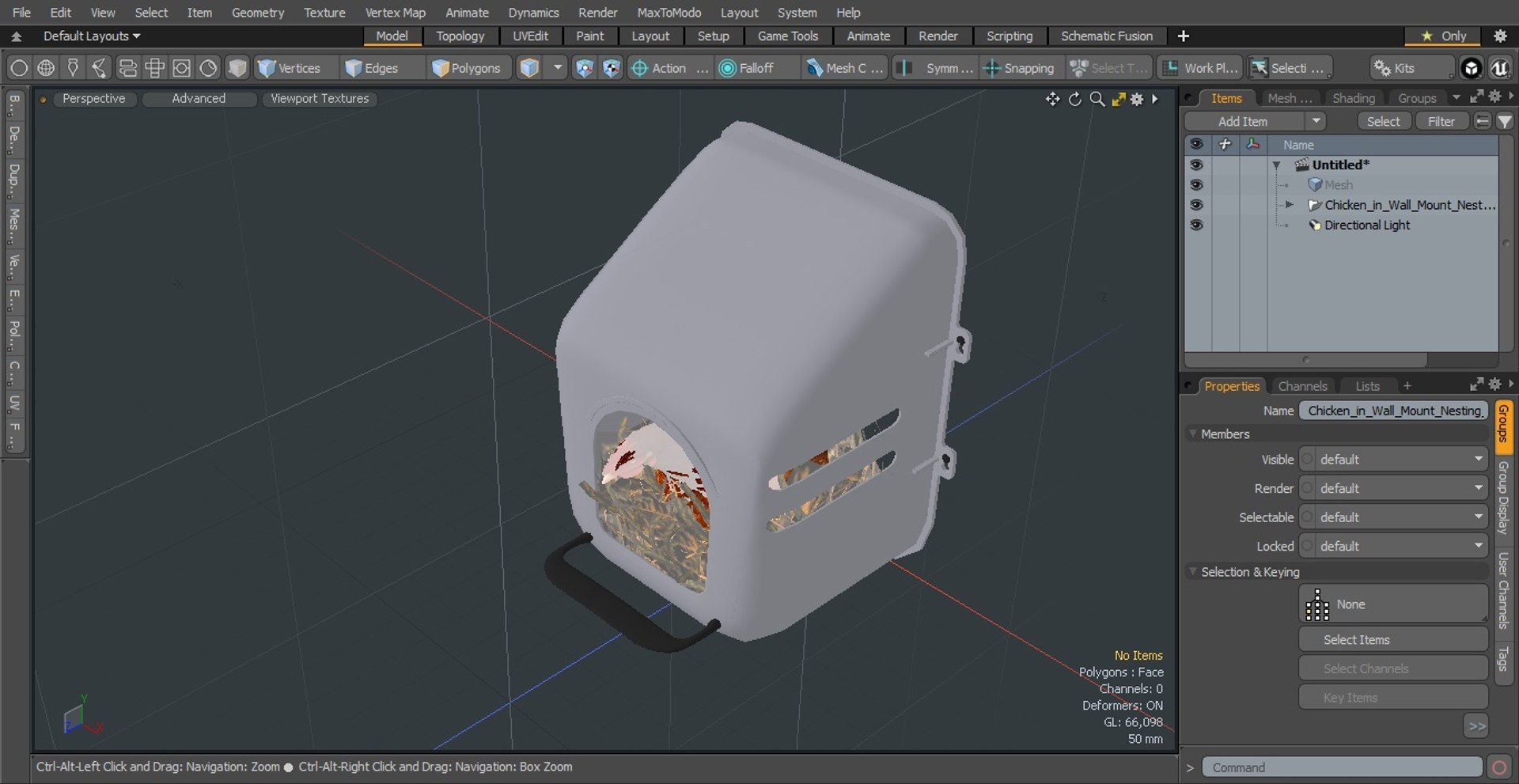 Chicken In Wall Mount Nesting Nest Box 3D Model - TurboSquid 2112263