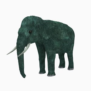 3D Asian elephant male