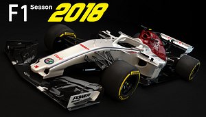 3D f1 alfa romeo sauber model