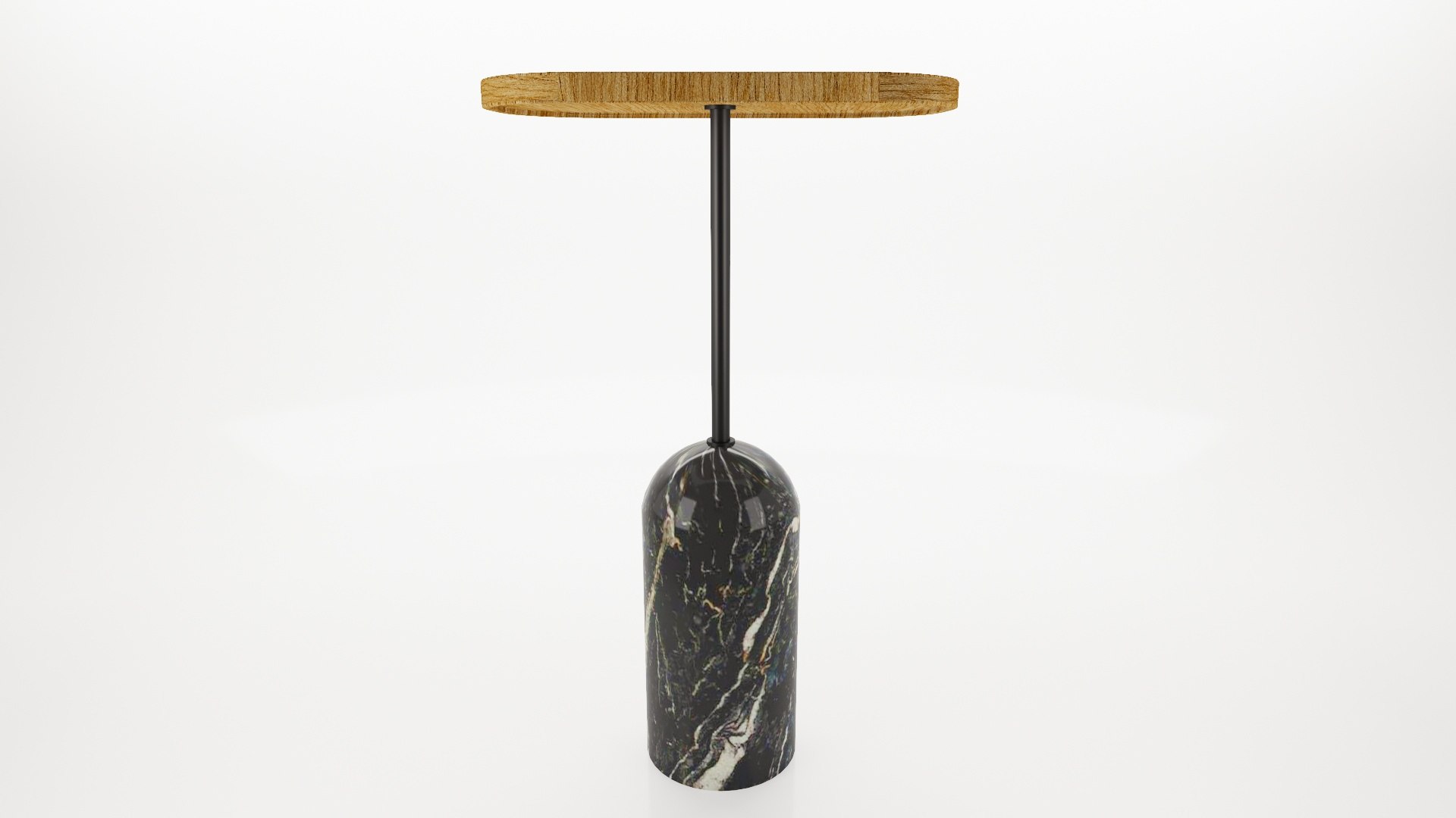 3D Model Elliptical Wooden Table - TurboSquid 1718377