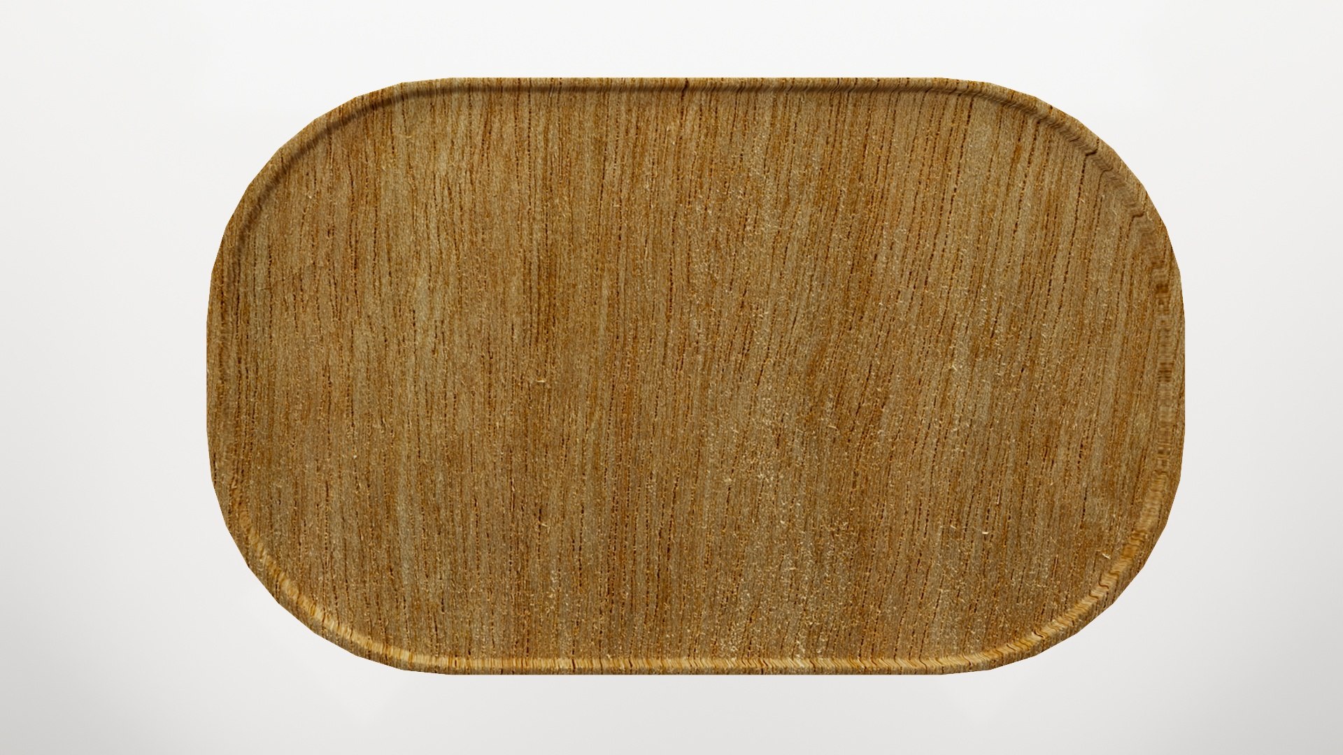3D Model Elliptical Wooden Table - TurboSquid 1718377