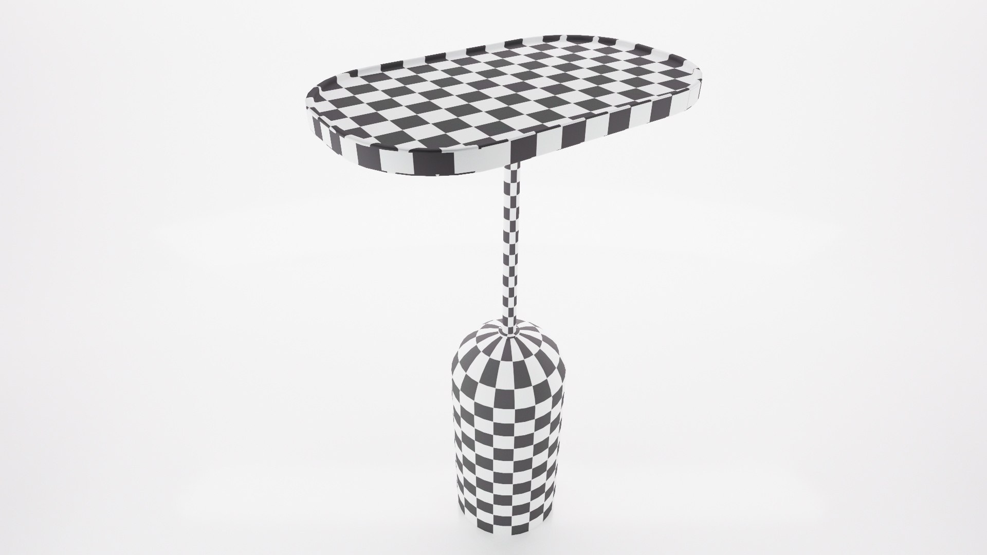 3D Model Elliptical Wooden Table - TurboSquid 1718377