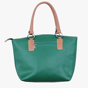 Green Brown Leather Handbag Remastered model
