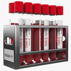 test tube rack positive 3D model
