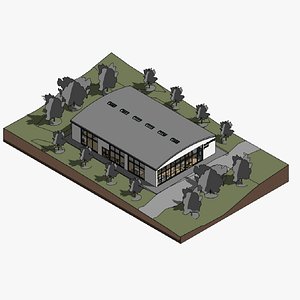 Swimming pool - Revit model 3D