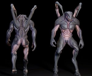 3D Alien Hunter Ue Unity model