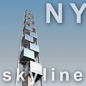 3d model 80 south street tower