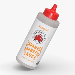 Bachans Authentic Japanese BBQ Sauce Family 3D model