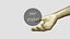 hand anatomy 01 pose 3D model