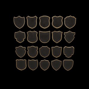 3D Badge Patche 3D model