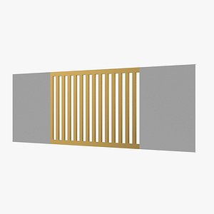 Modern Decorative Vent Cover 3D Model for Interior Visualization301 3D model
