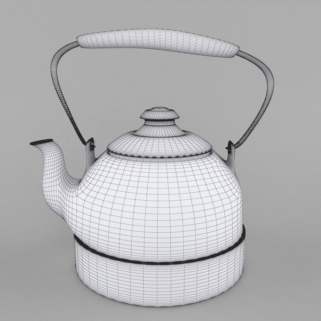 3d teapot pot tea model