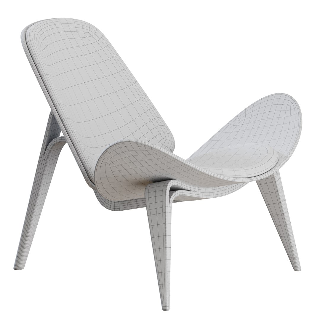 CH07 Shell Chair By Carlhansen 3D Model - TurboSquid 2375492