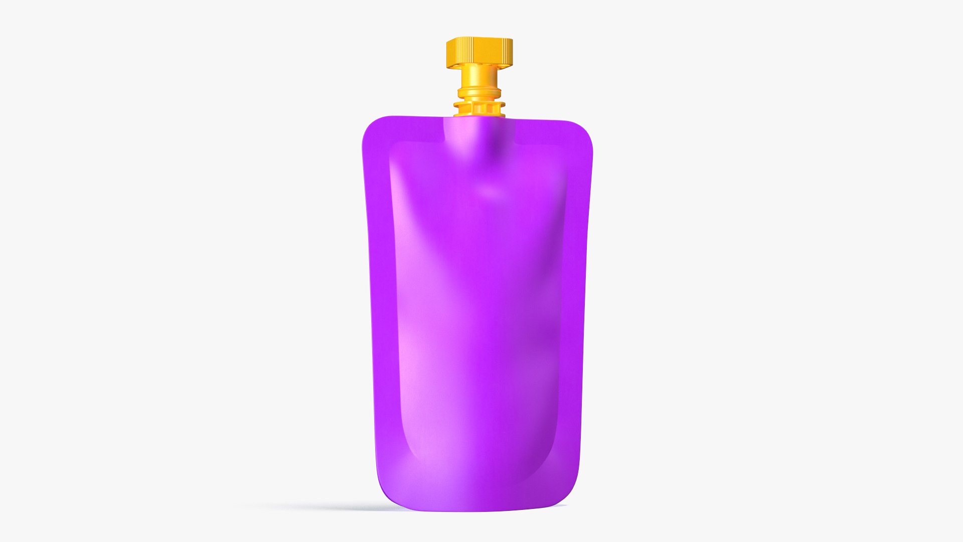 Purple Fruit Juice Pack with Spout 3D model preview
