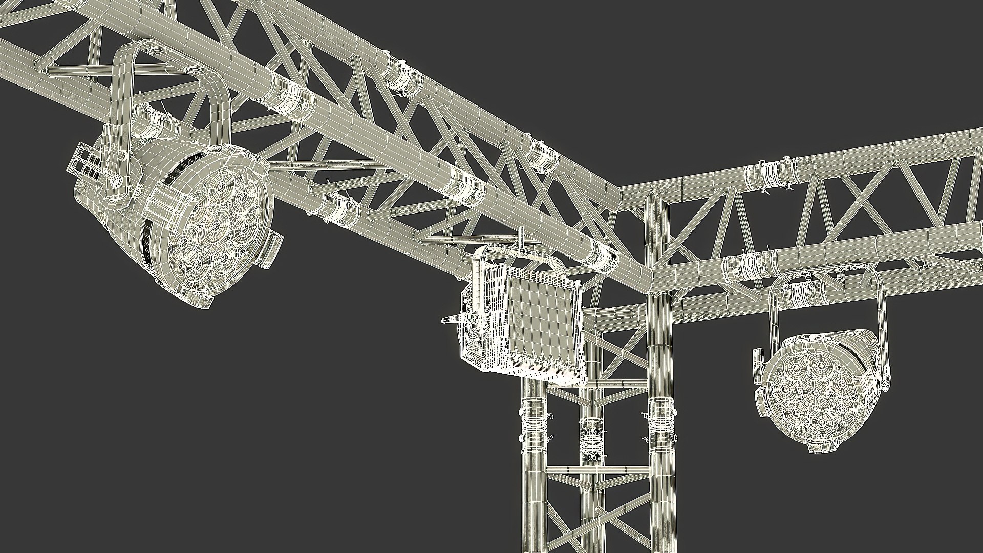 Truss Modular Lighting System Model - TurboSquid 2302453