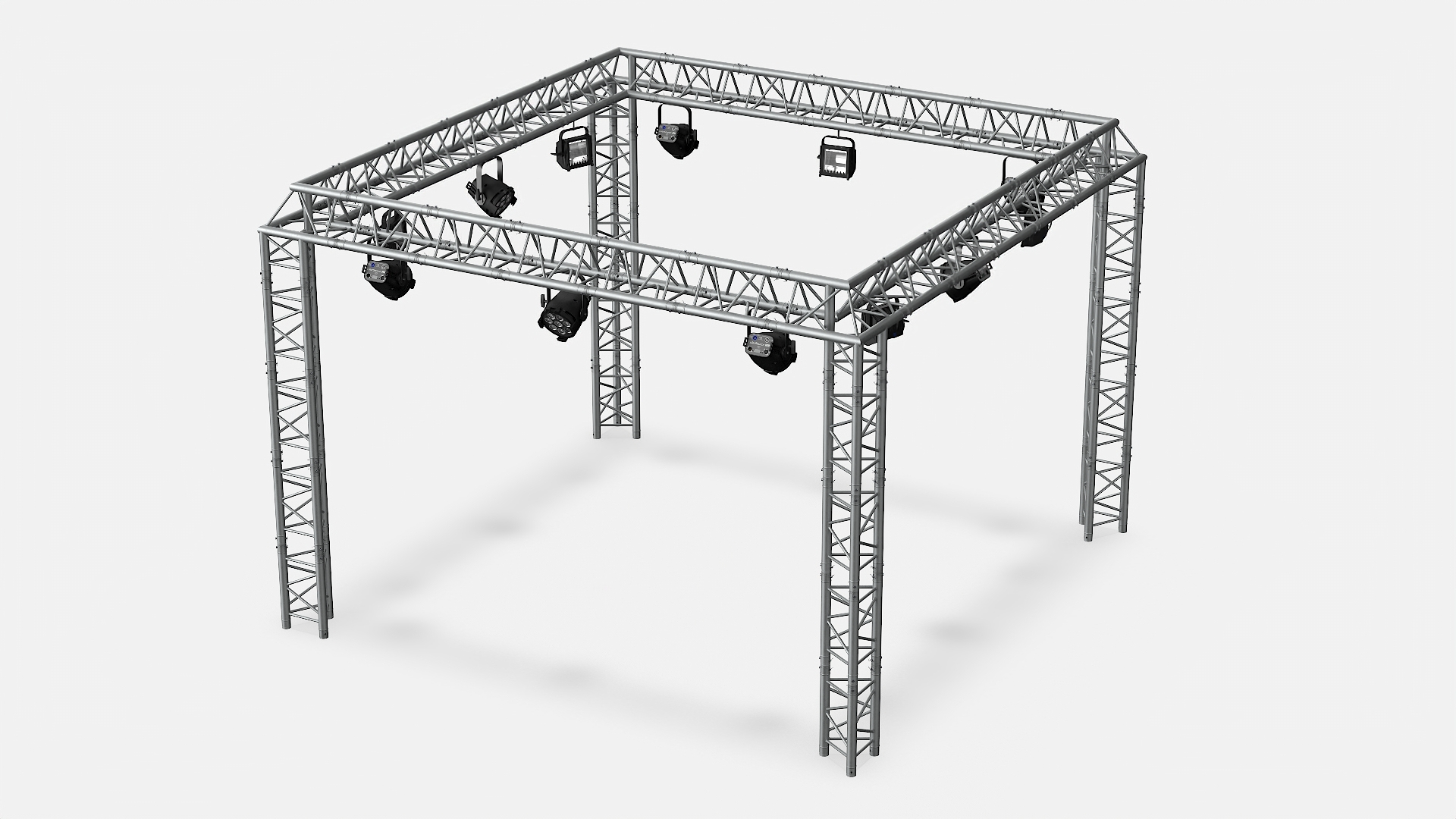 Truss Modular Lighting System Model - TurboSquid 2302453