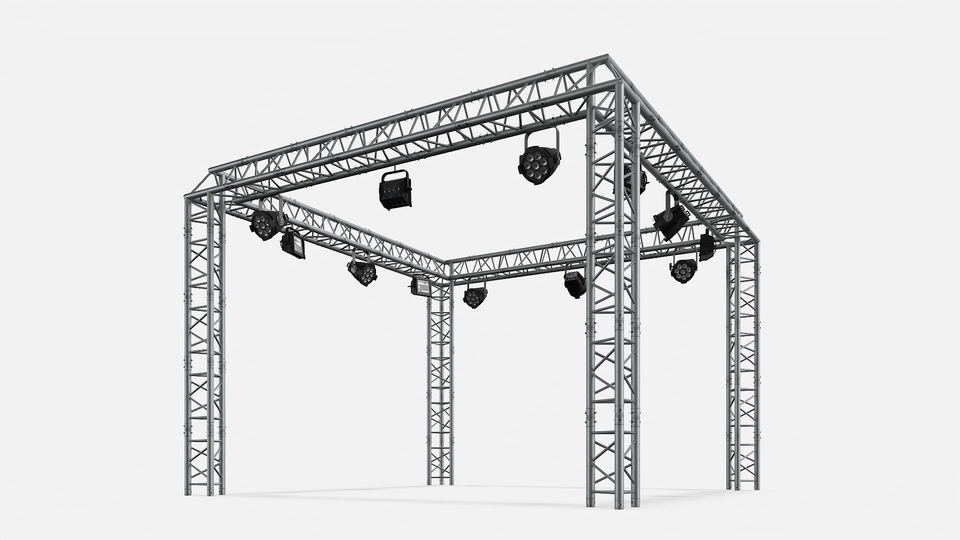 Truss Modular Lighting System Model - TurboSquid 2302453