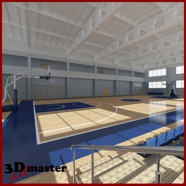 basketball arena interior 3D model