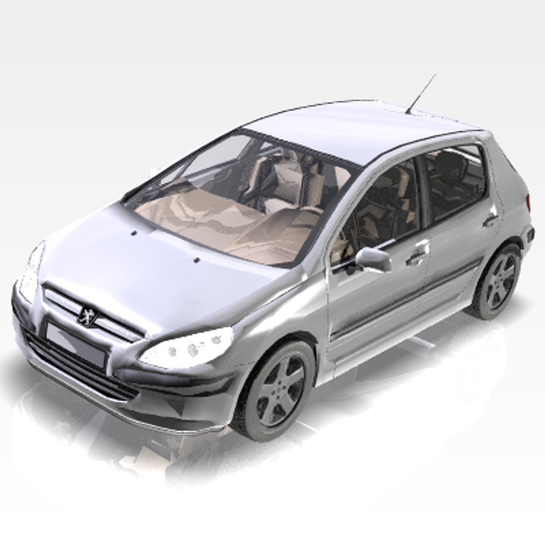 3d Car Peugeot 307 Model