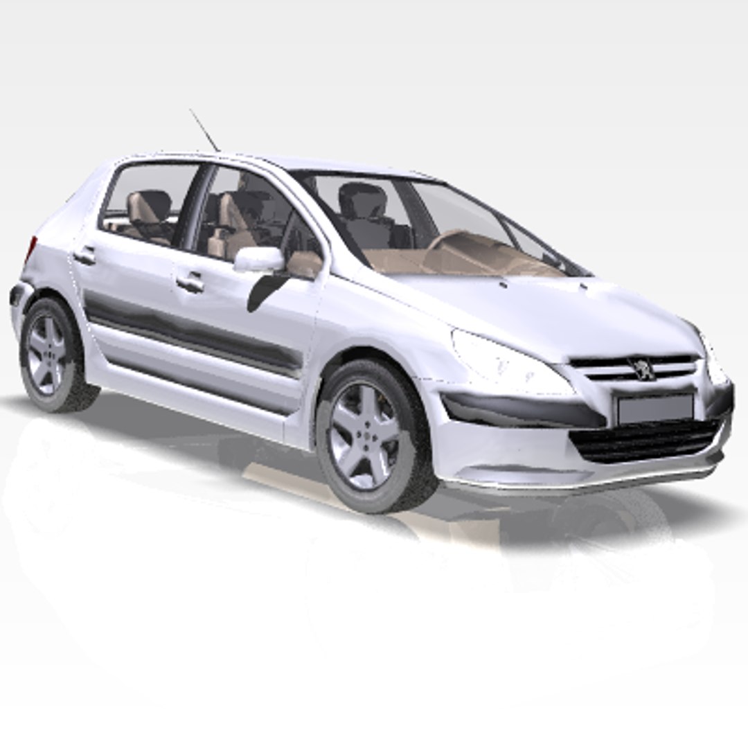 3d Car Peugeot 307 Model