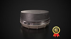 High-explosive pressure-action anti-personnel landmine PMN-4 Low-poly