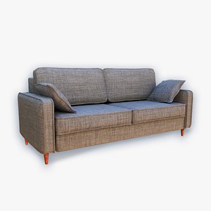 3D model double sofa model