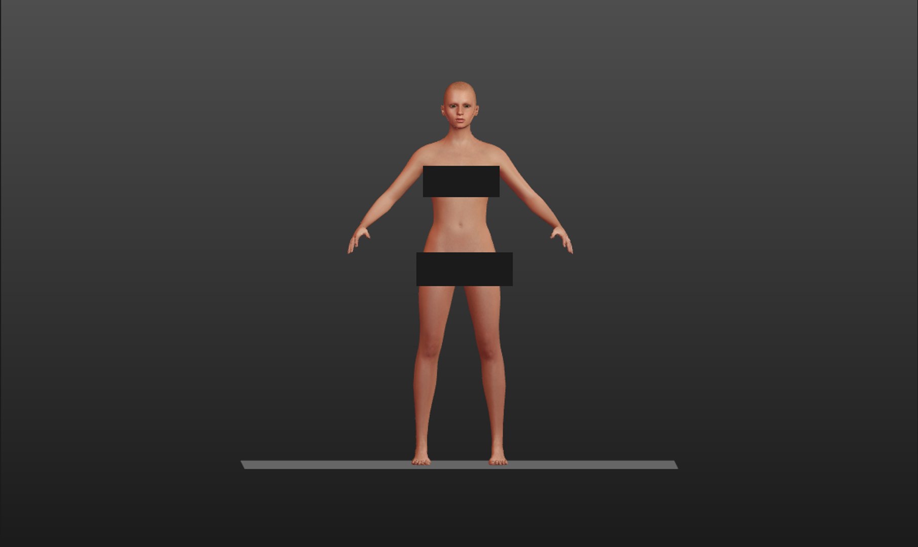 3D Generic Female Model - TurboSquid 1360101