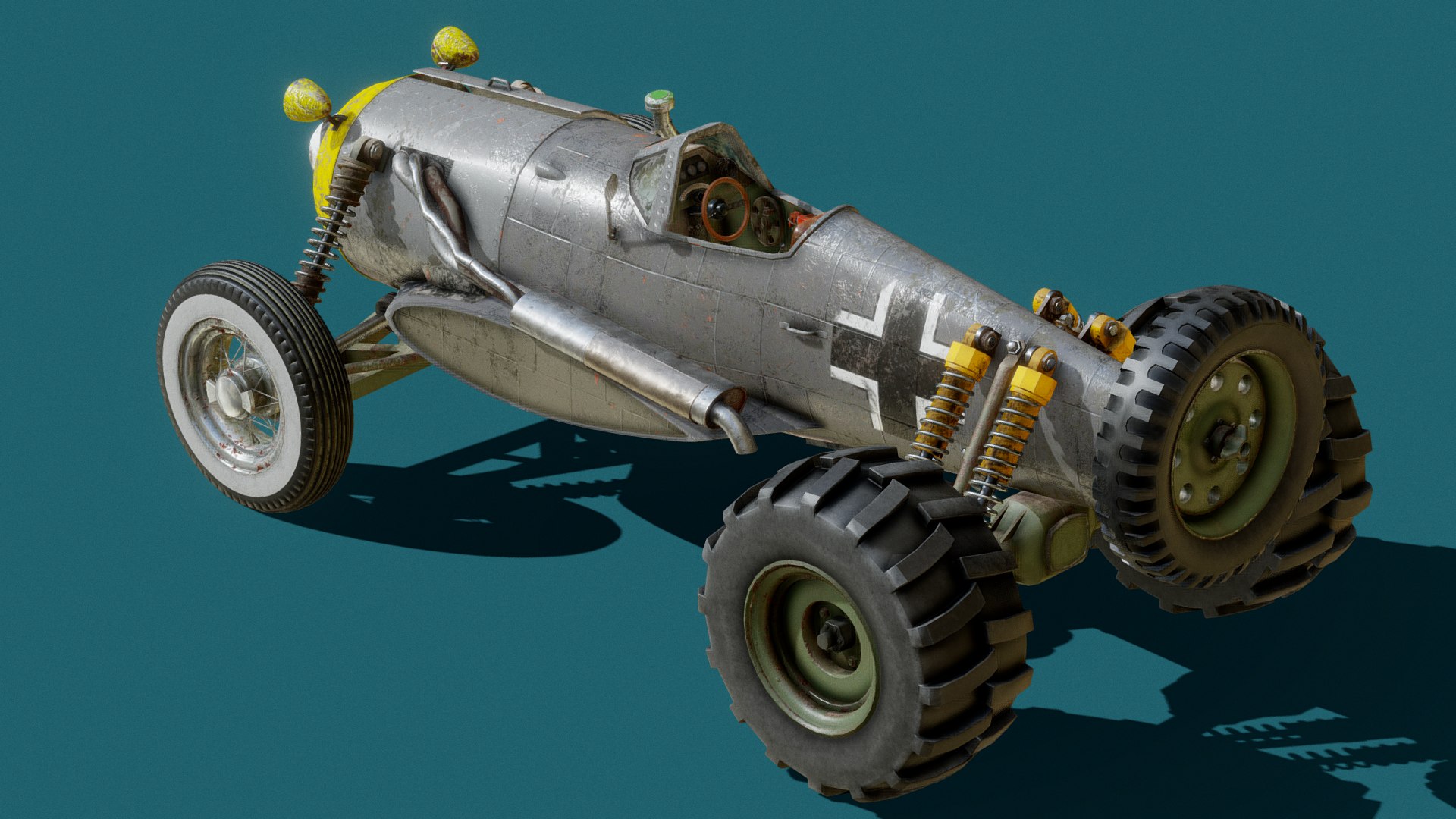Free 3D Fw190 AirplaneCar - TurboSquid 2065872