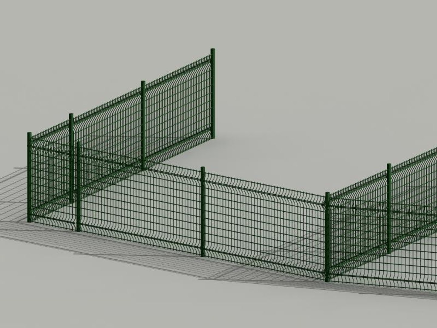 Fence Cloture Valla 3d Model