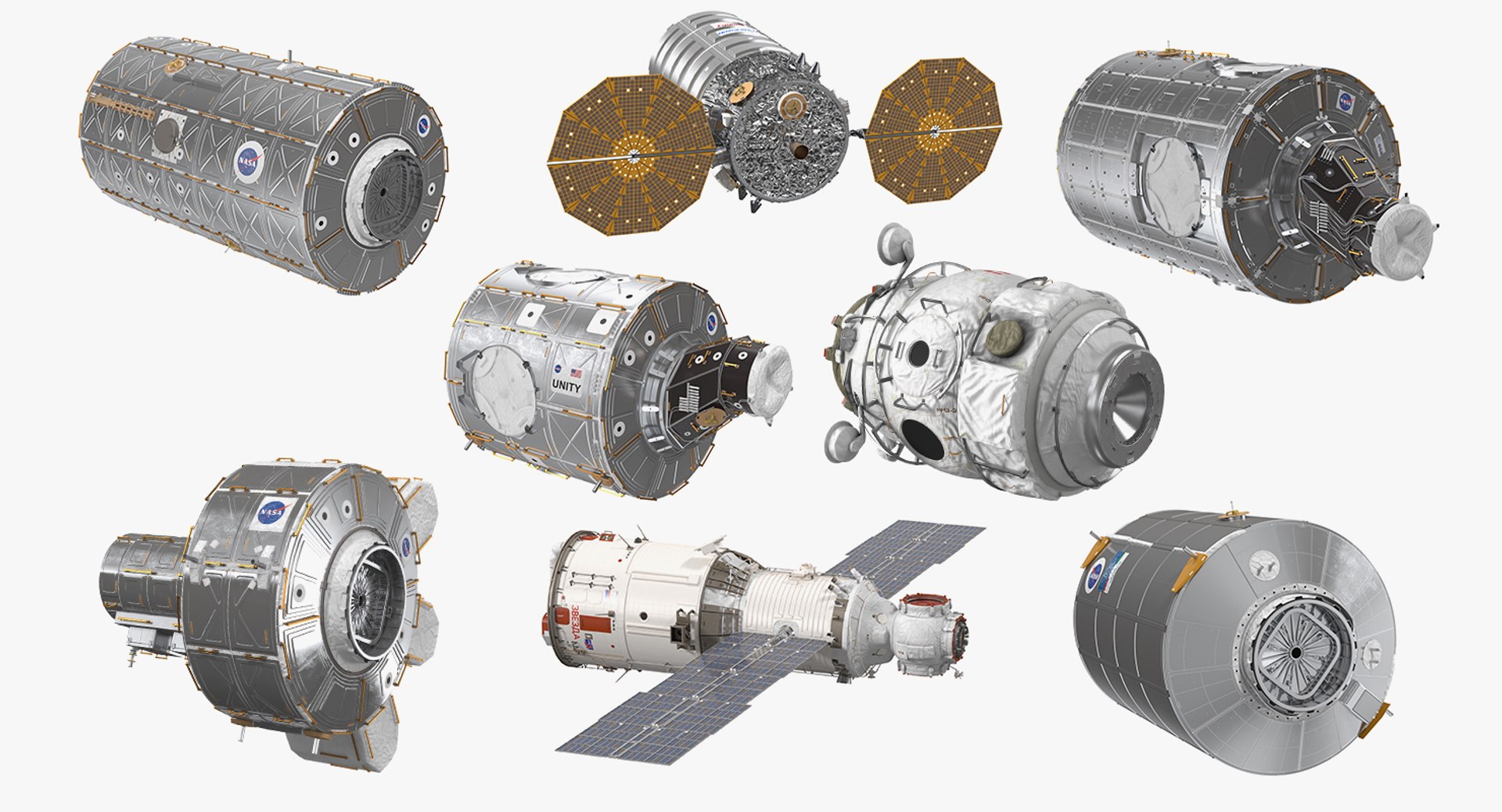 ISS Modules Collection 6 3D https://p.turbosquid.com/ts-thumb/Ps/ikLvOA/Wk/issmodulescollection63dsmodel001/jpg/1631192734/1920x1080/fit_q87/b120d3d18c5c9a5bcf3477526b55a3c64e805f48/issmodulescollection63dsmodel001.jpg