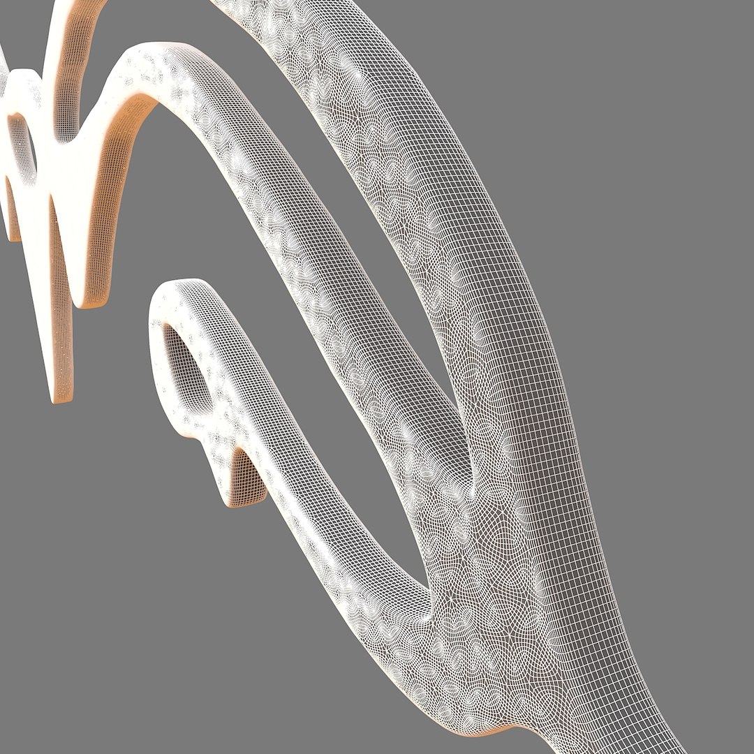 3d Gold Metal Model