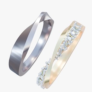 Mobius Man and Woman Rings by IrvingSouls model