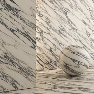 3D Marble Material and Porcelain Stoneware Tiles - Set 11 model