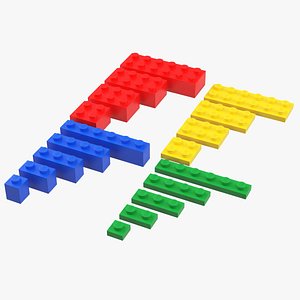 Lego Bricks 3D model