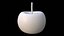 Stylized cartoon anime apple 3D model