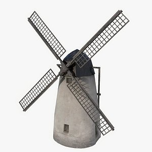 3d windmill backdrop model