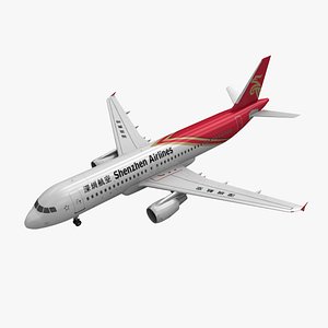 3d model airbus a320 shenzhen airlines