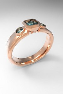 3D pietra anello