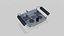 Control remoto Low-poly modelo 3d