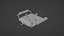 Control remoto Low-poly modelo 3d
