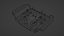 Control remoto Low-poly modelo 3d